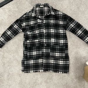 Shop Stevie plaid coat